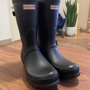Women's Hunter Rain Boots, Short Adjustable size 8